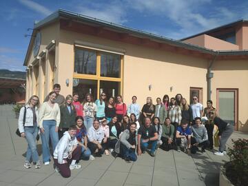 Gruppe von Erasmus Studierenden 