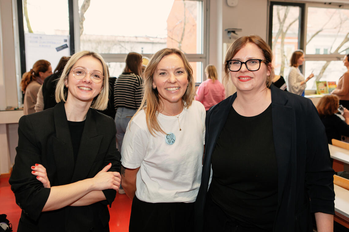 v.l.n.r: Smirna Malkoc, Aleksandra Wierzbicka, Susanne Kink-Hampersberger