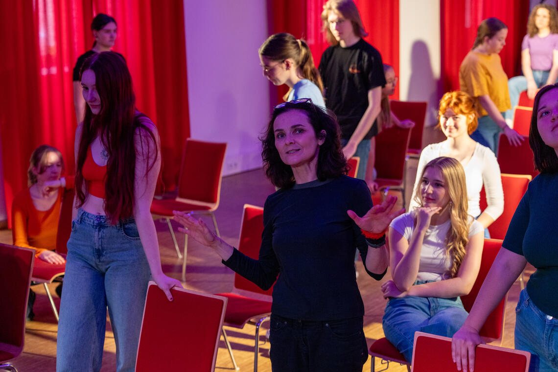 LV Teilnehmer*innen und LV Leiterin Christa Schreiner