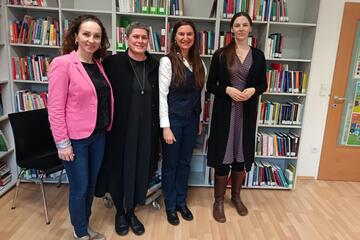 Karin da Rocha und Agnes Haidacher Horn mit Kolleginnen aus Brno
