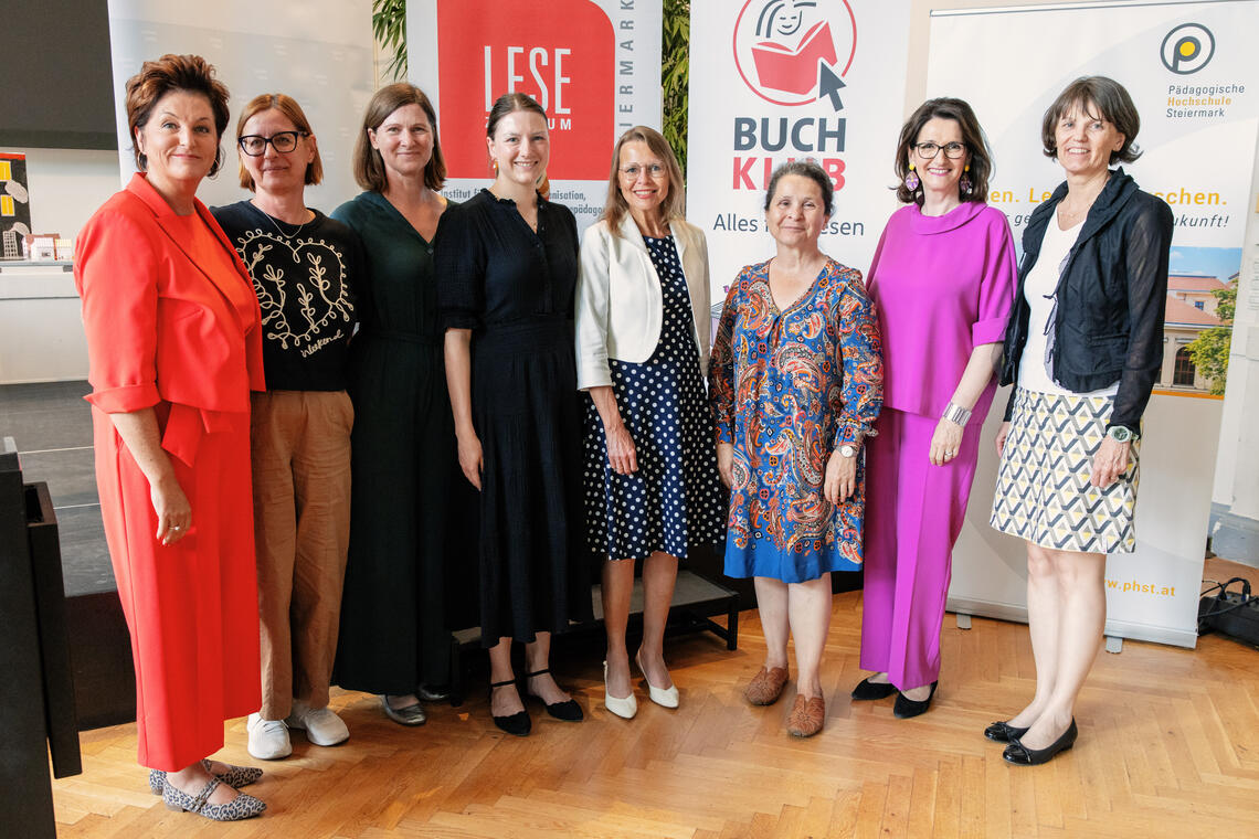 Team Lesenetzwerktag mit Rektorat PHSt