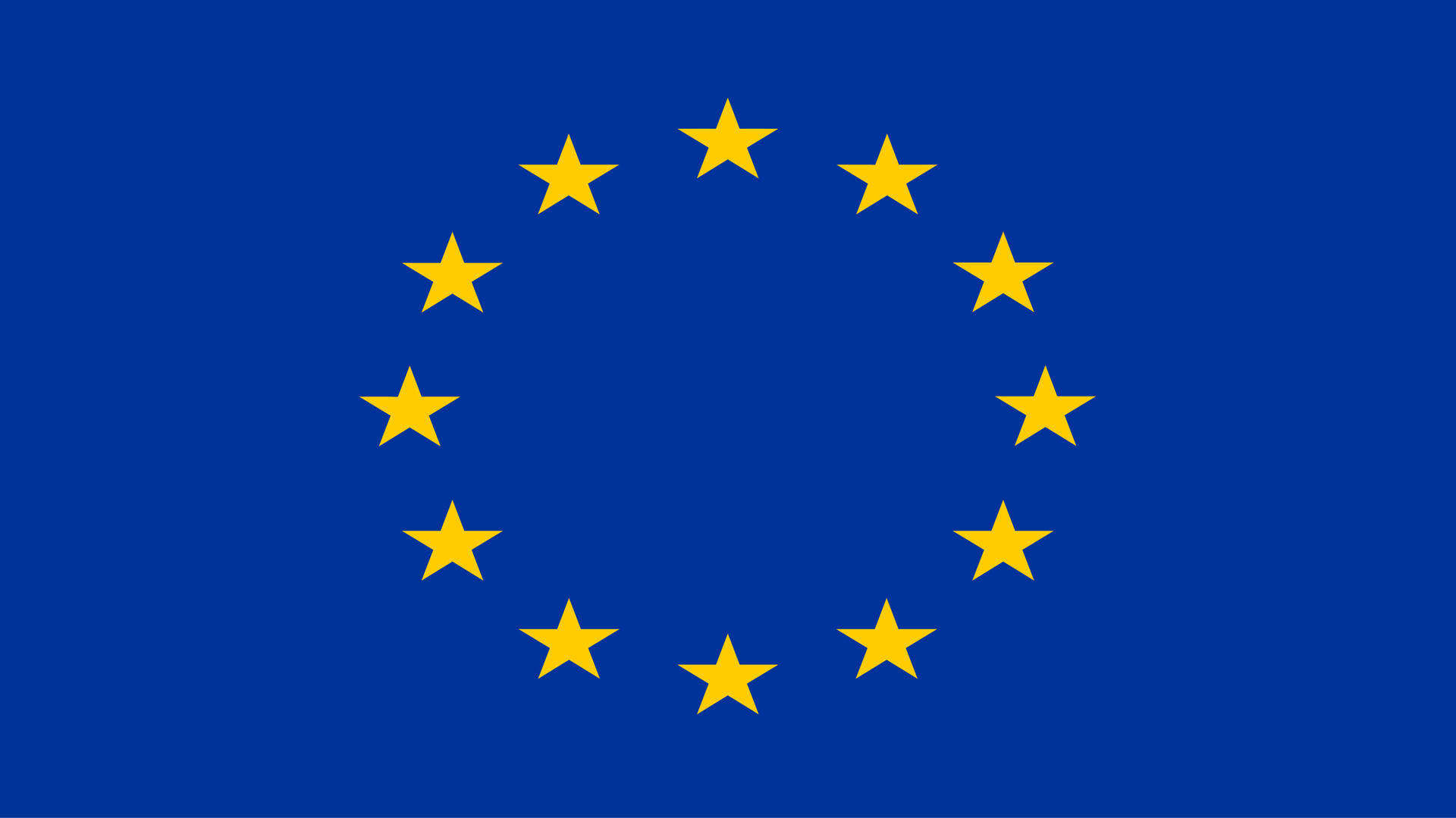 Due EU-Flagge