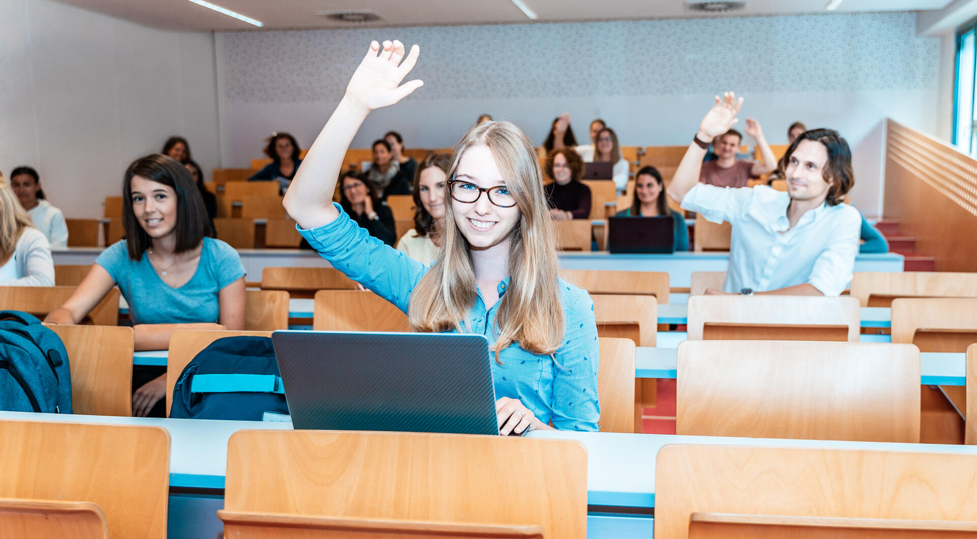 Studierende im Hörsaal
