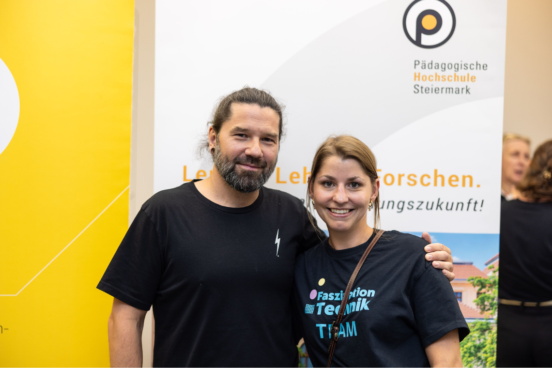 Organisatorin Fr. Weingrill (WKO) und Michael Raback